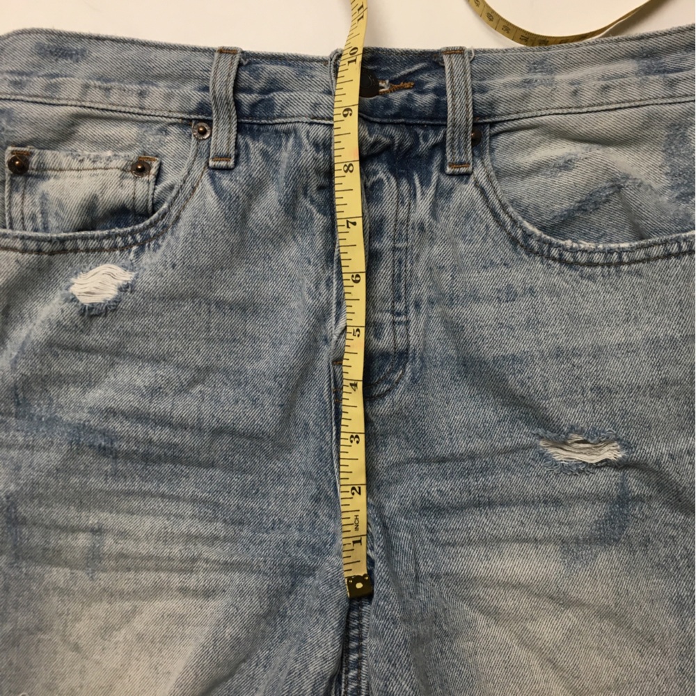 Anthropologie Pistola Cut Off Jean Shorts 26 Blue Button Fly 100% Cotton - Picture 4 of 9